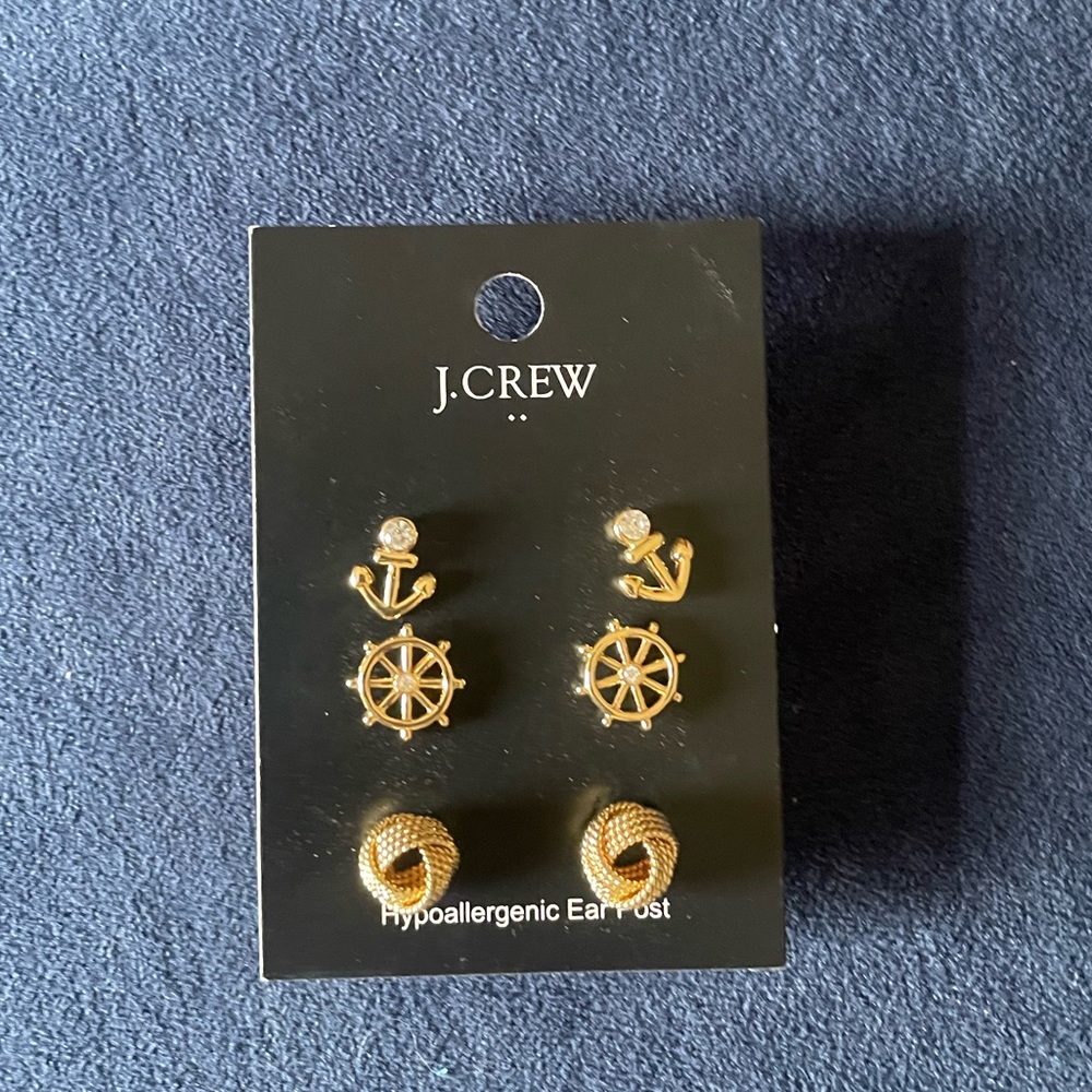 NWT: J. Crew Factory Nautical Earring 3-Pack - Picture 2 of 5